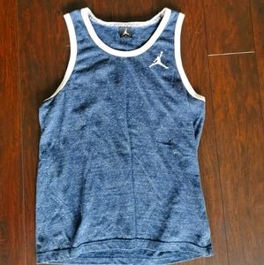 Nike Air Jordan Navy White Trim Mens Tank Top